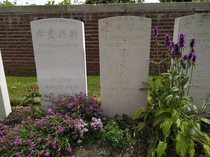 ouvriers chinois au Bailleul Communal Cemetery And Extension