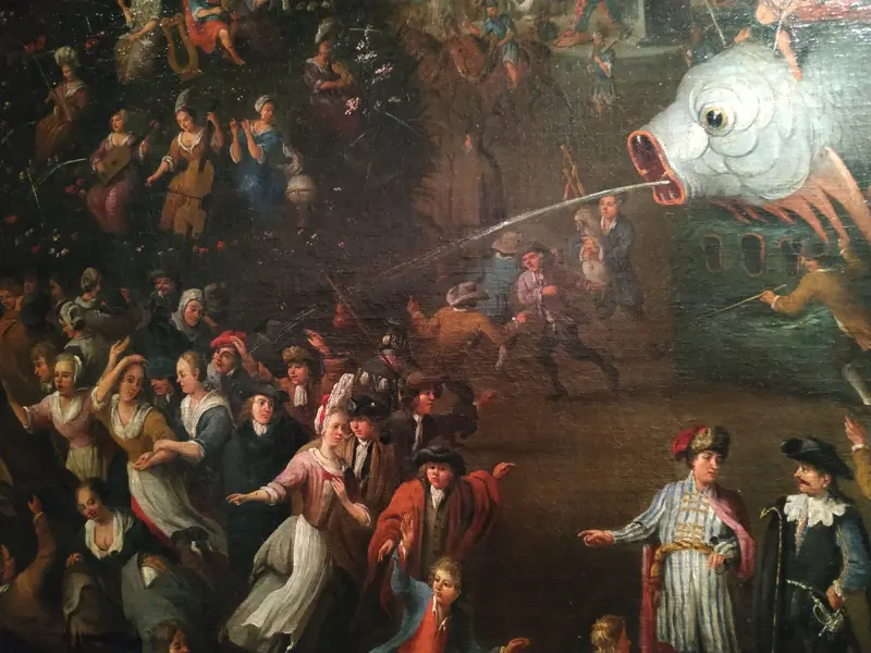 Détail de la Procession de Lille par Watteau