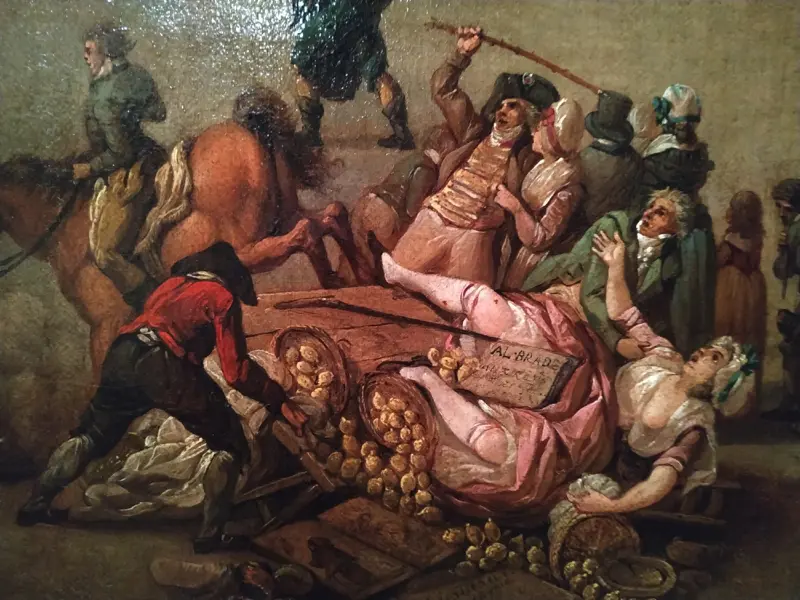 détail d'un tableau de Watteau