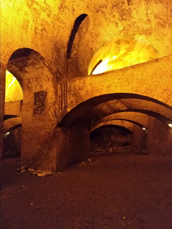 la "chapelle" des souterrains de la citadelle de Cambrai