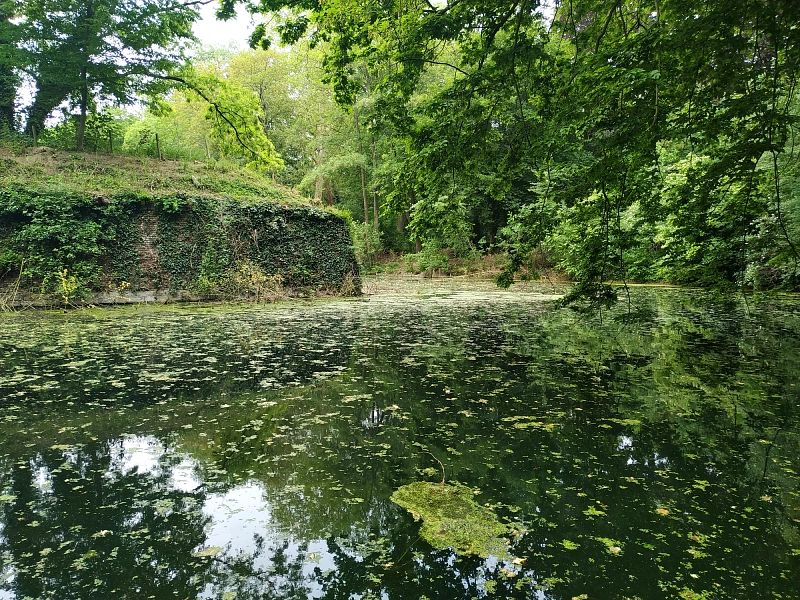 les fossés inondés de la citadelle de Lille