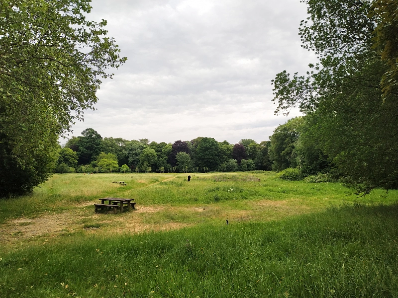 Plaine de piquenique au nord est du parc de la citadelle de Lille