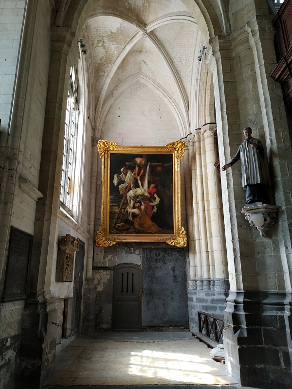 une descente de croix de Rubens dans la cathédrale Notre Dame de Saint-Omer