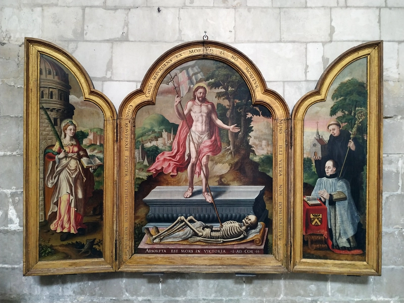 retable dans la cathédrale Notre Dame de Saint-Omer