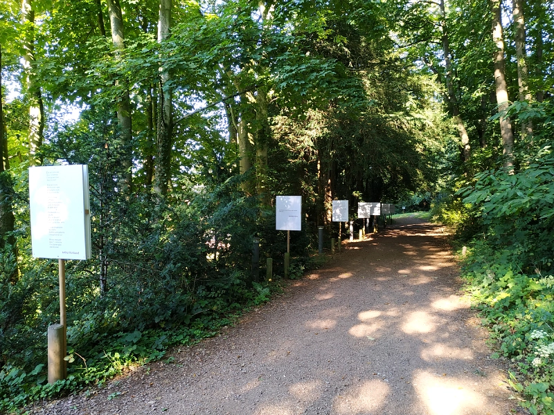 sentier des Jacinthes, l'allée qui mène à la villa Yourcenar