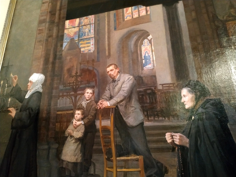 tableau de Pharaon deWinter au musée Benoit du Puydt de Bailleul