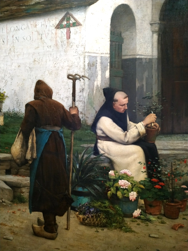 moines du Mont des Cats, tableau au musée Benoit du Puydt de Bailleul