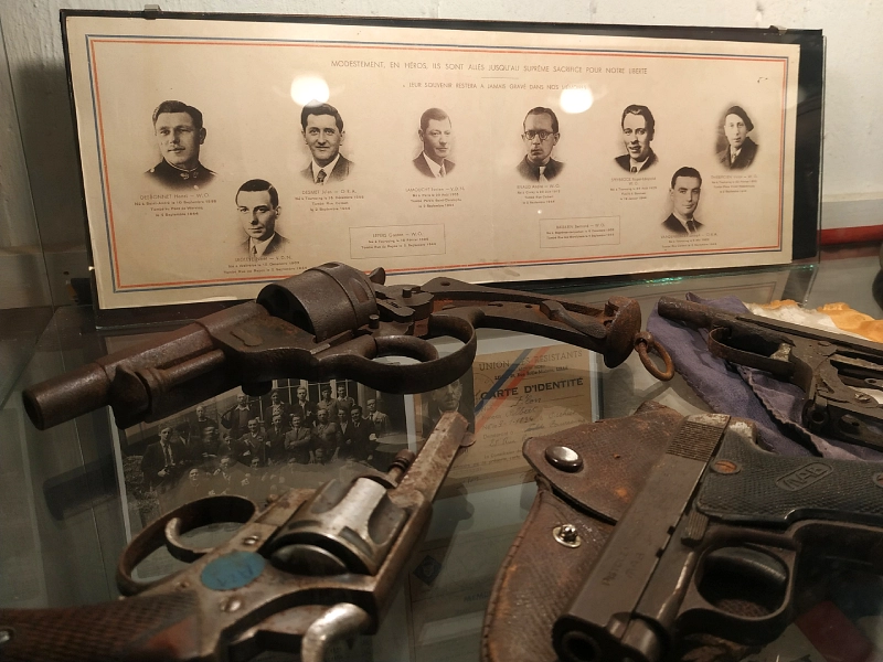 photos de résistants arrêtés et fusillés dans le musée du 5 juin 1944 à Tourcoing