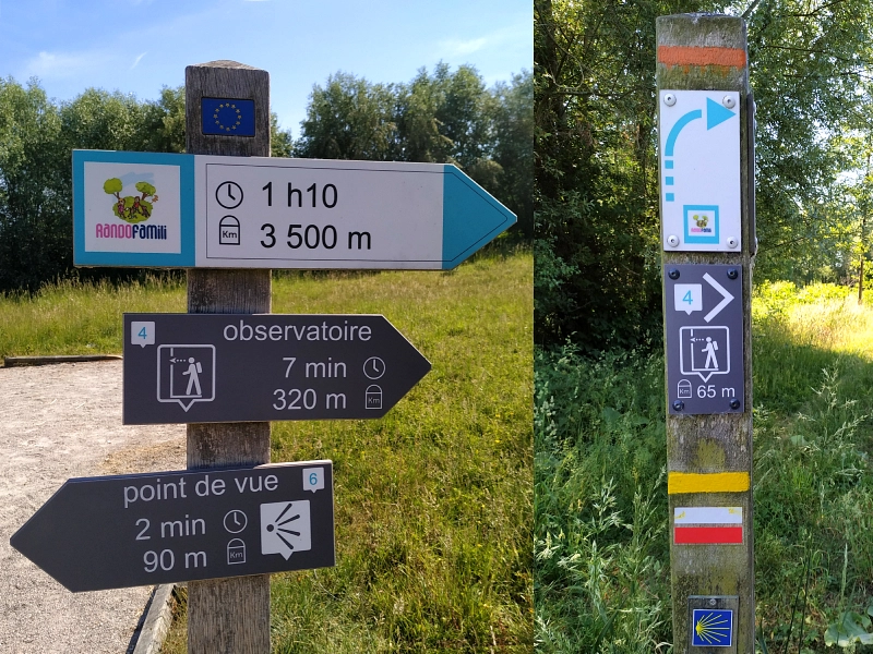 chemins de randonnées et balades dans les marais de la Marque