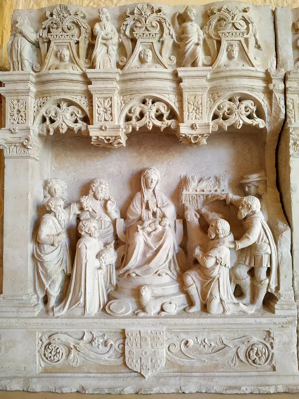 le retable à la Vierge au musée du Cloître Saint Corneille