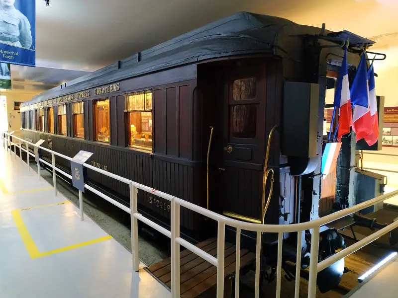 le wagon de l'armistice au mémorial de Rethondes