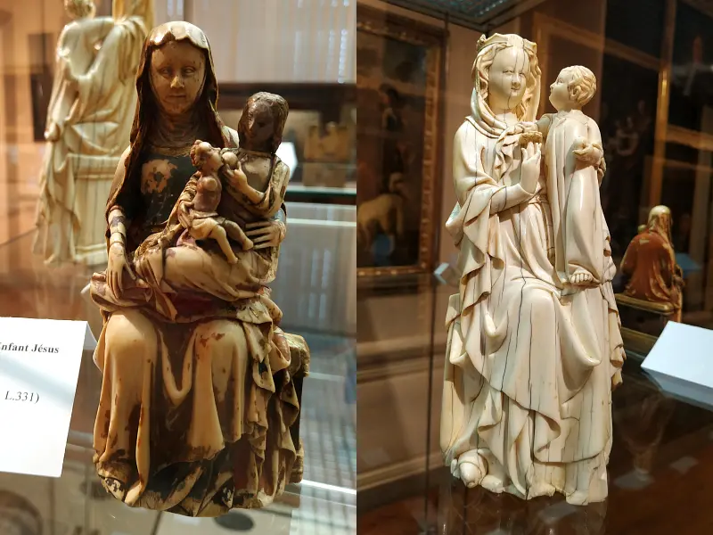 statue en ivoire sculpté au musée Antoine Vivenel de Compiègne