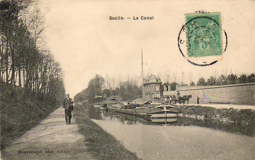 Le canal de Seclin à la fin du 19ème siècle