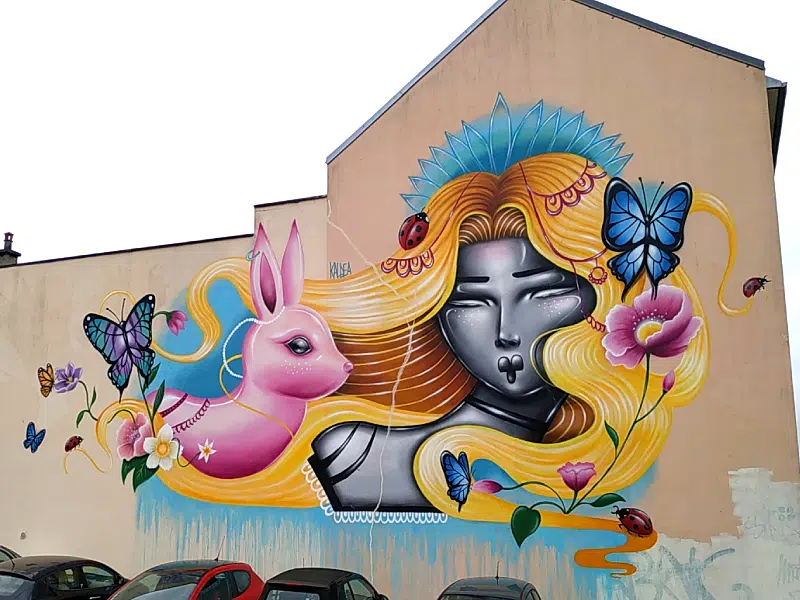 très belle œuvre street art à Saint-Quentin