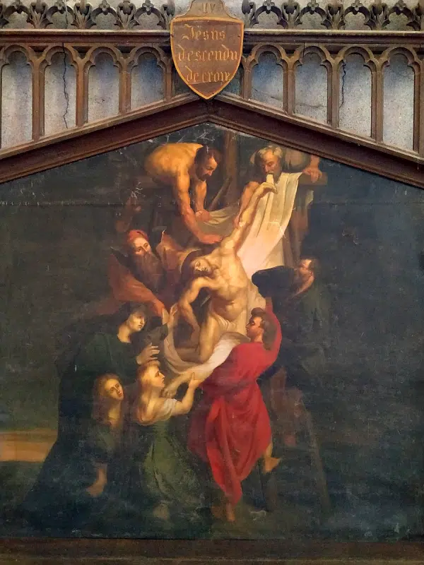 chemin de croix de l'église de masnières