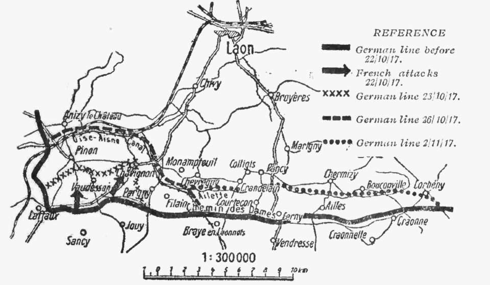 960px battle of la malmaison and german retreat from the chemin des dames october november 1917