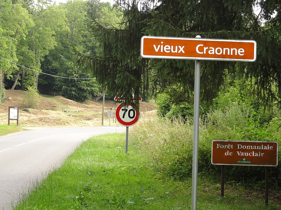 Craonne aisne vieux craonne panneau d entrée